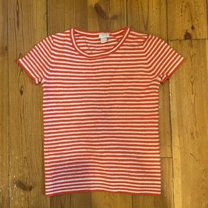 J CREW striped wool & cotton sweater tee